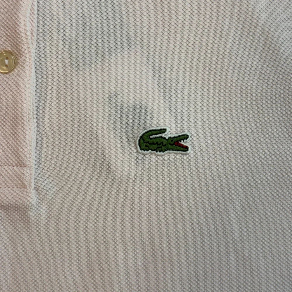 Lacoste Kids Pink Short Sleeve Pleated Pique Polo Dress Size 12 5191L